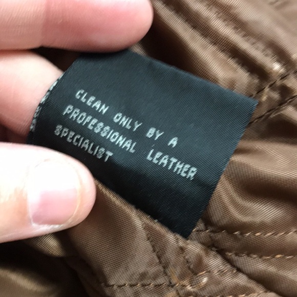 Perry Ellis America Tan Suede/Leather Jacket - Picture 13 of 16